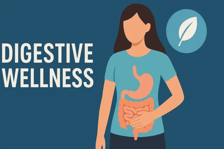 FortiGen Health banner highlighting digestive wellness and gut health awareness