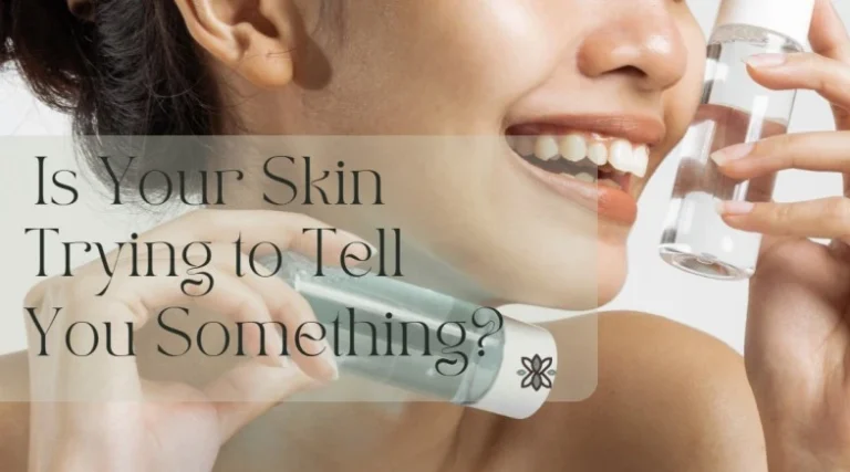 Signs your skin barrier is damaged with dryness, redness, and irritation symptoms illustrated